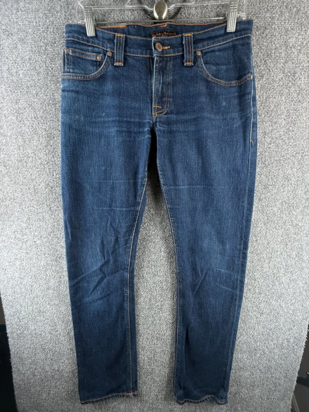 Nudie Jeans Denim Jeans Cotton Super Slim Kim Dry Stretch Dark Blue ACTL 30X30